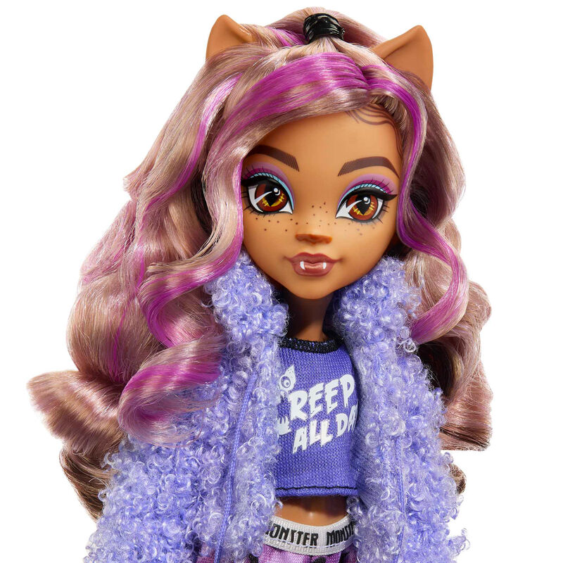 Imagen 4 - Muñeca Clawdeen Wolf Fiesta Pijama Monster High 25Cm