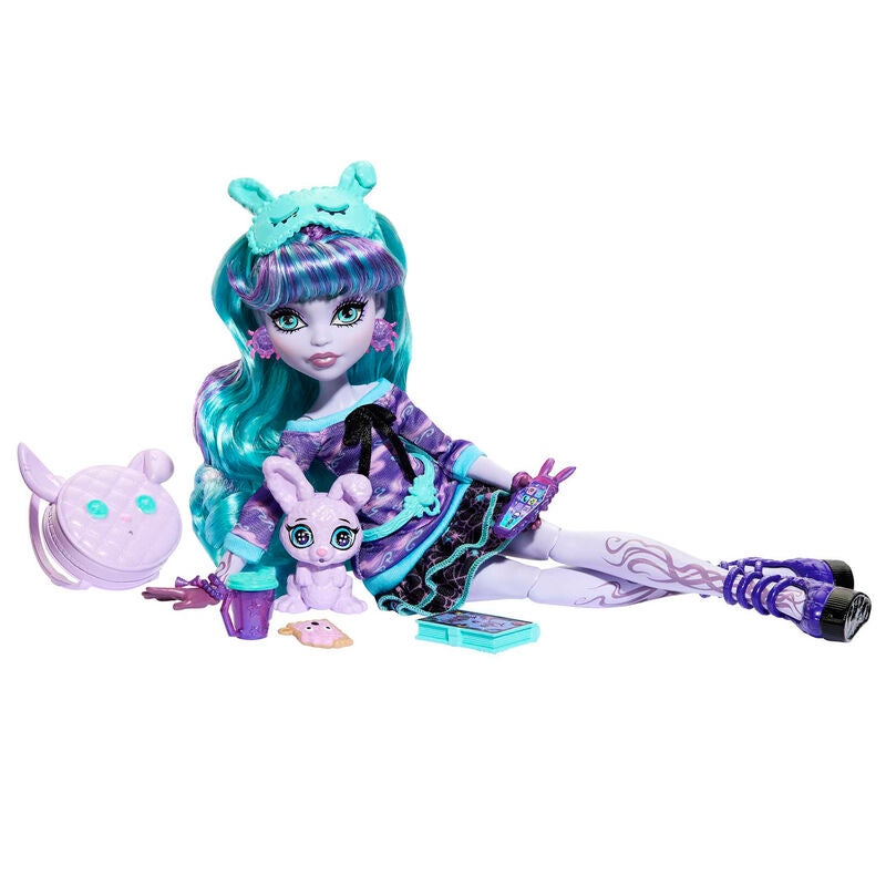 Imagen 6 - Muñeca Twyla Fiesta Pijama Monster High 25Cm