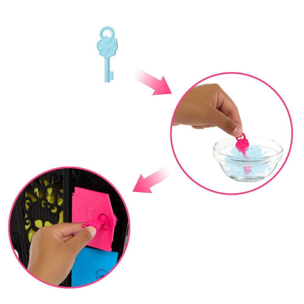 Imagen de Muñeca Frankie Stein Skullmate Secrets Neon Frights Monster High 25Cm parte de nuestra colección en Espadas y más, sitio oficial.