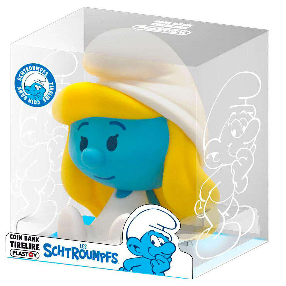 Imagen 2 - Figura Hucha Chibi Pitufina 16Cm