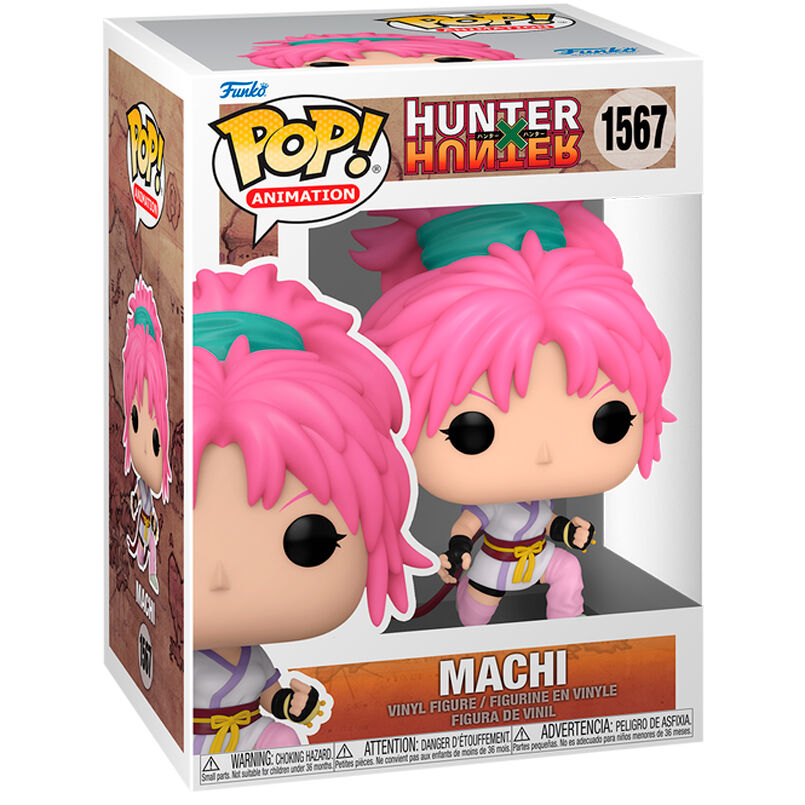 Imagen de Figura Pop Hunter X Hunter Machi parte de nuestra colección en Espadas y más, sitio oficial.