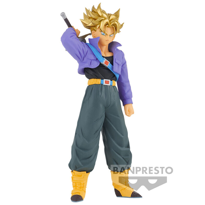 Imagen de Figura Super Saiyan Trunks Blood Of Saiyans Dragon Ball Z 17Cm parte de nuestra colección en Espadas y más, sitio oficial.