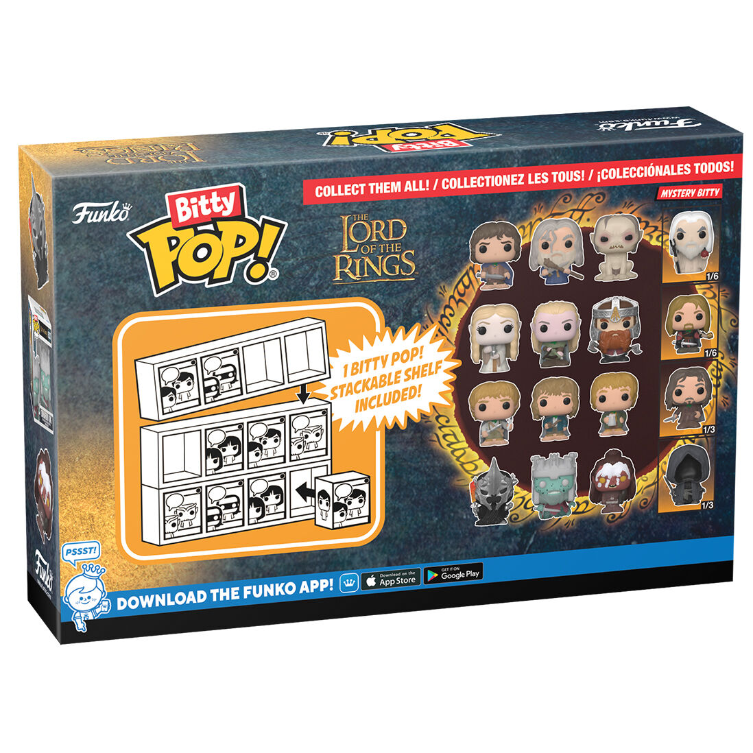 Imagen de Blister 4 Figuras Bitty Pop El Señor De Los Anillos Frodo parte de nuestra colección en Espadas y más, sitio oficial.