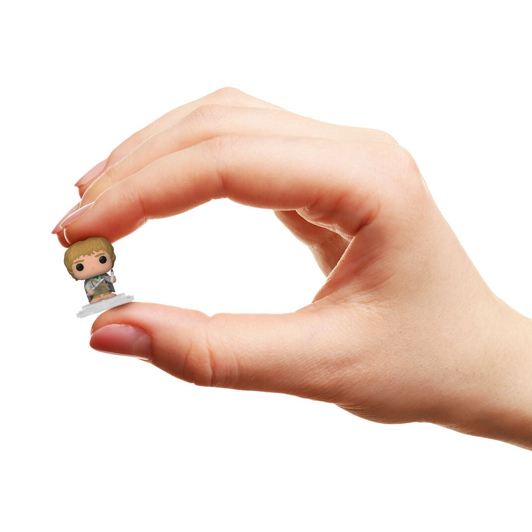 Imagen de Blister 4 Figuras Bitty Pop El Señor De Los Anillos Samwise parte de nuestra colección en Espadas y más, sitio oficial.