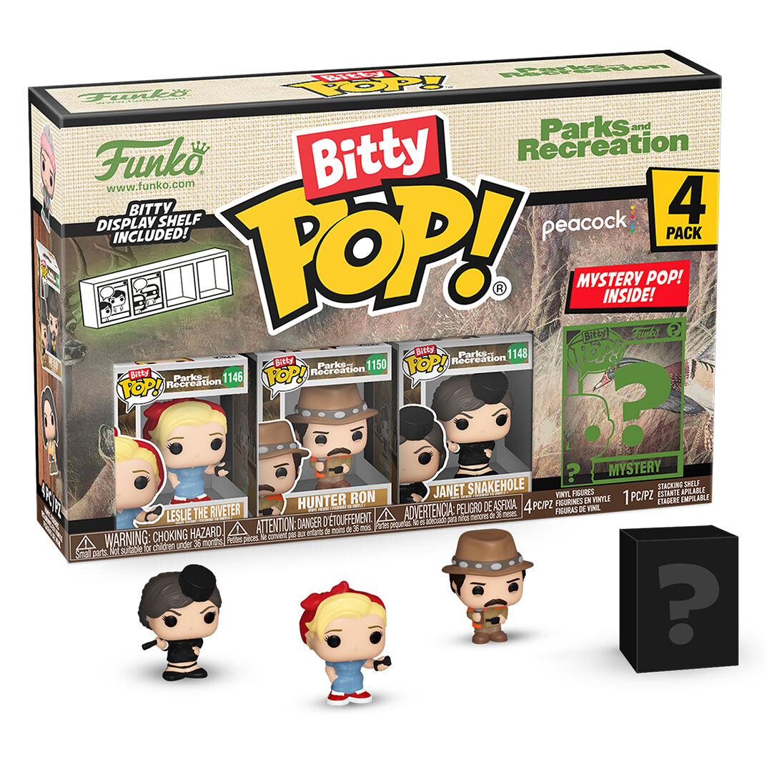 Imagen 1 - Blister 4 Figuras Bitty Pop Park And Recreation Leslie