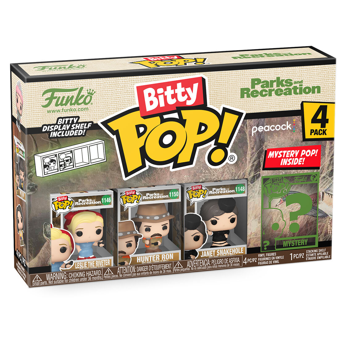 Imagen 2 - Blister 4 Figuras Bitty Pop Park And Recreation Leslie