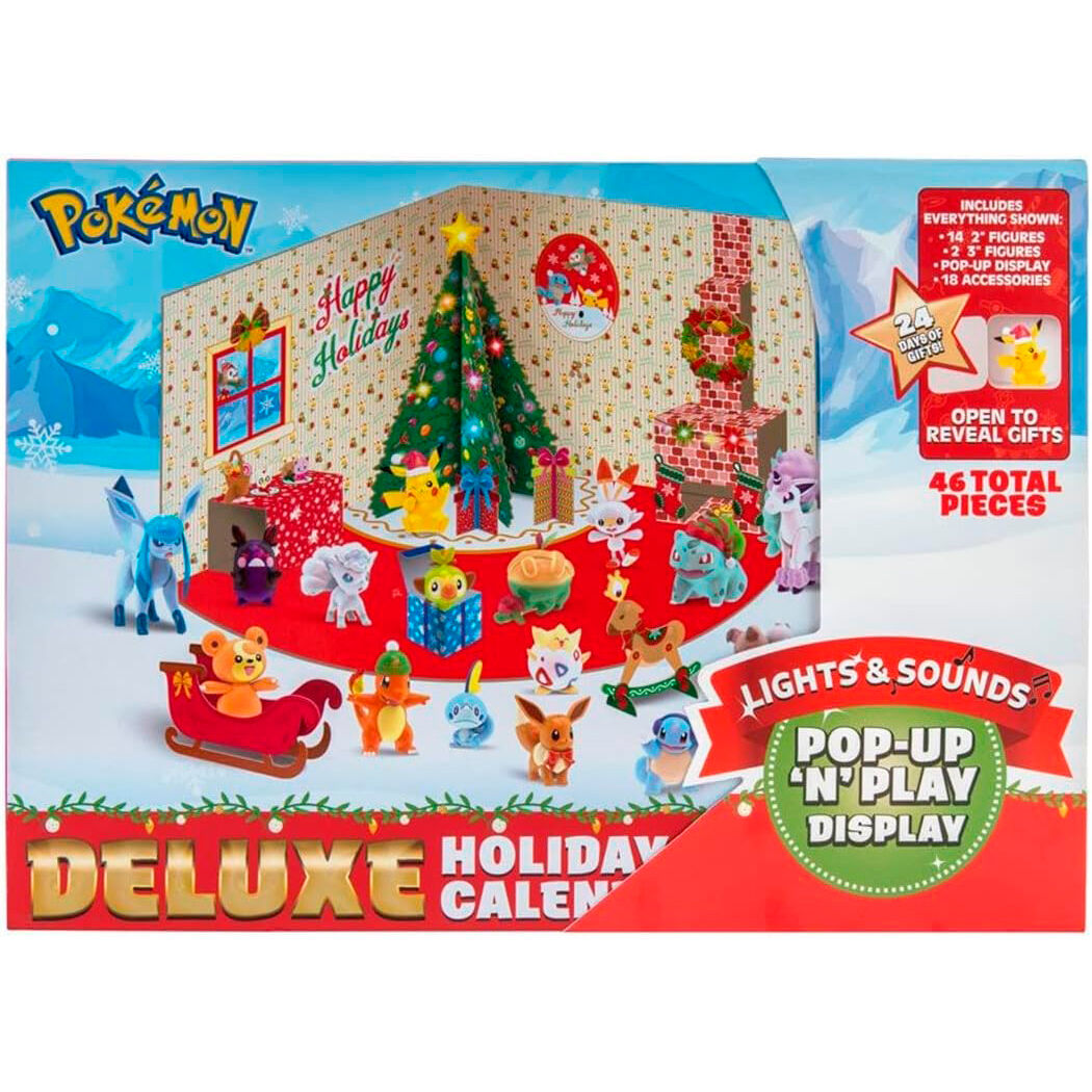 Imagen de Calendario Adviento Deluxe Pokemon Luces Y Sonido parte de nuestra colección en Espadas y más, sitio oficial.