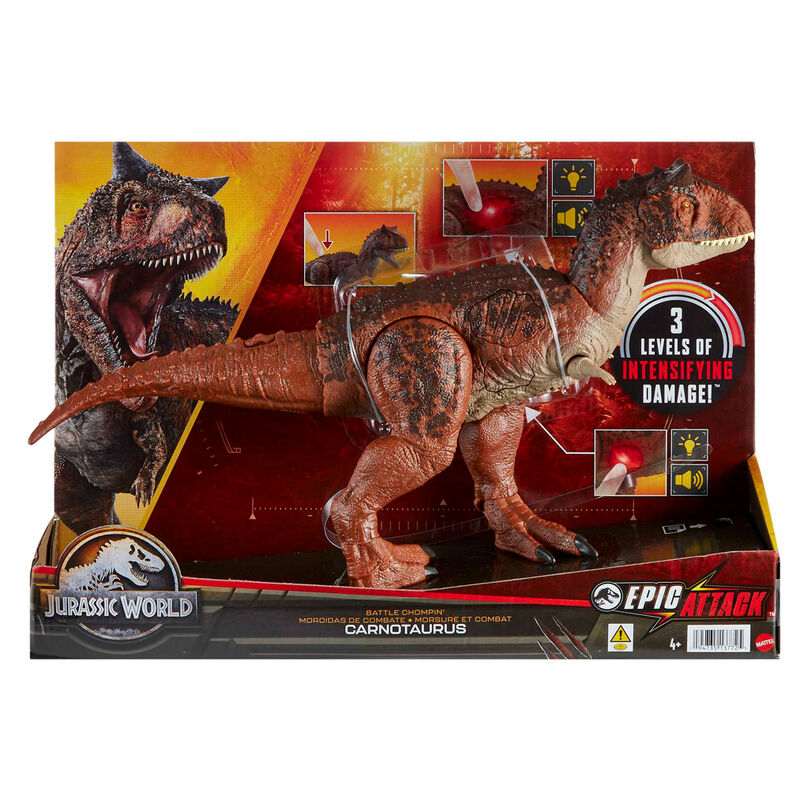 Imagen de Figura Carnotaurus Mordidas De Combate Epic Evolution Jurassic World 20Cm parte de nuestra colección en Espadas y más, sitio oficial.