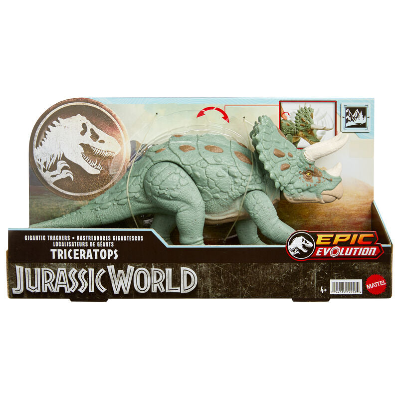 Imagen 1 - Figura Triceratops Rastreadores Gigantescos Epic Evolution Jurassic World 17Cm