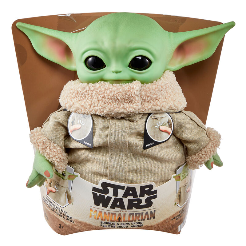Imagen 1 - Muñeco Peluche Grogu Star Wars 28Cm Sonido