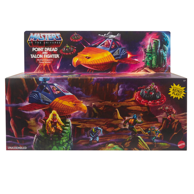Imagen de Vehiculo Point Dread And Talon Fighter Masters Of The Universe parte de nuestra colección en Espadas y más, sitio oficial.