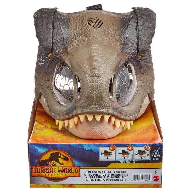 Imagen de Mascara Tyrannosaurus Rex Jurassic World parte de nuestra colección en Espadas y más, sitio oficial.