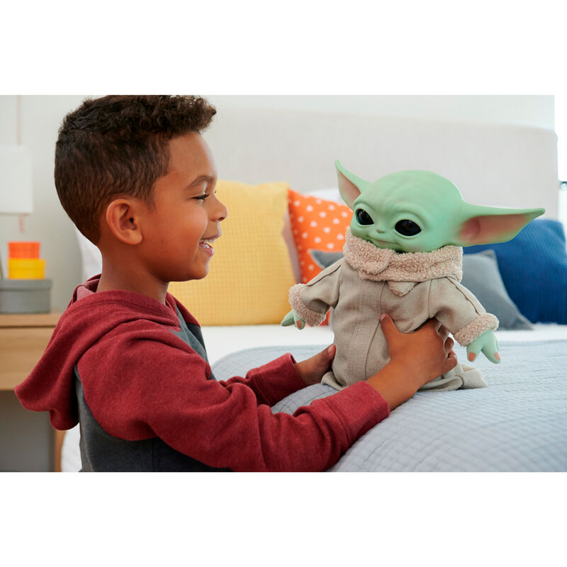 Imagen 6 - Muñeco Peluche Grogu Star Wars 28Cm Sonido