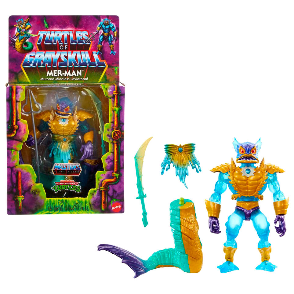 Imagen 1 - Figura Mer-man Turtles Of Grayskull Masters Of The Universe 14Cm