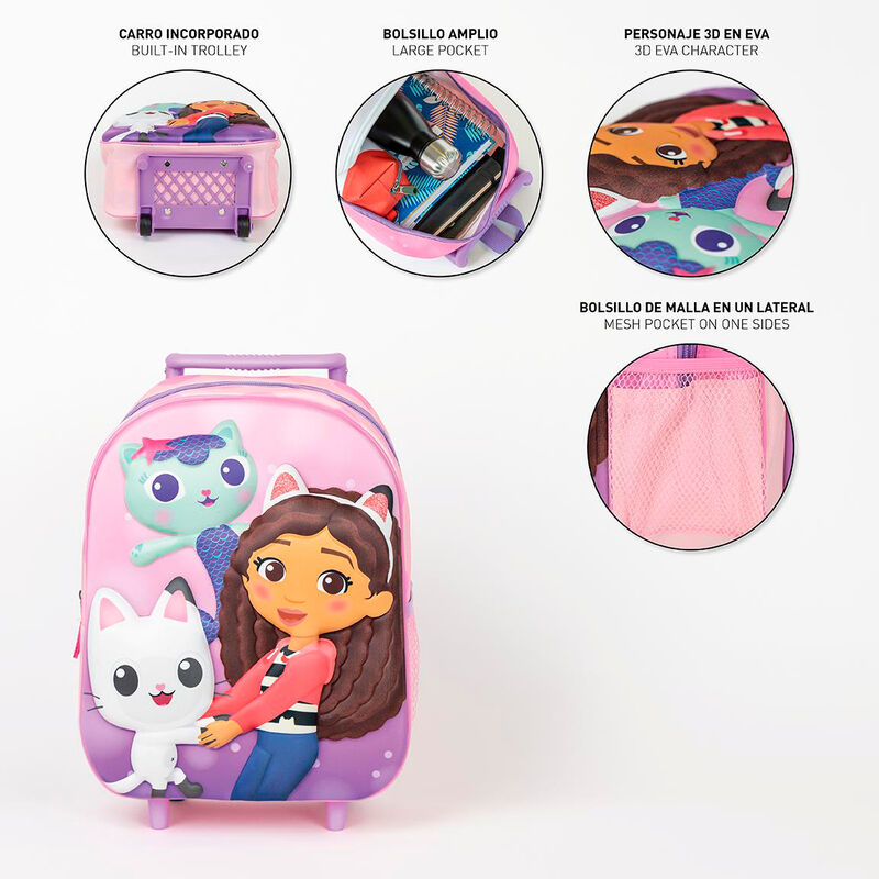 Imagen de Trolley 3D La Casa De Muñecas De Gabby 31Cm parte de nuestra colección en Espadas y más, sitio oficial.