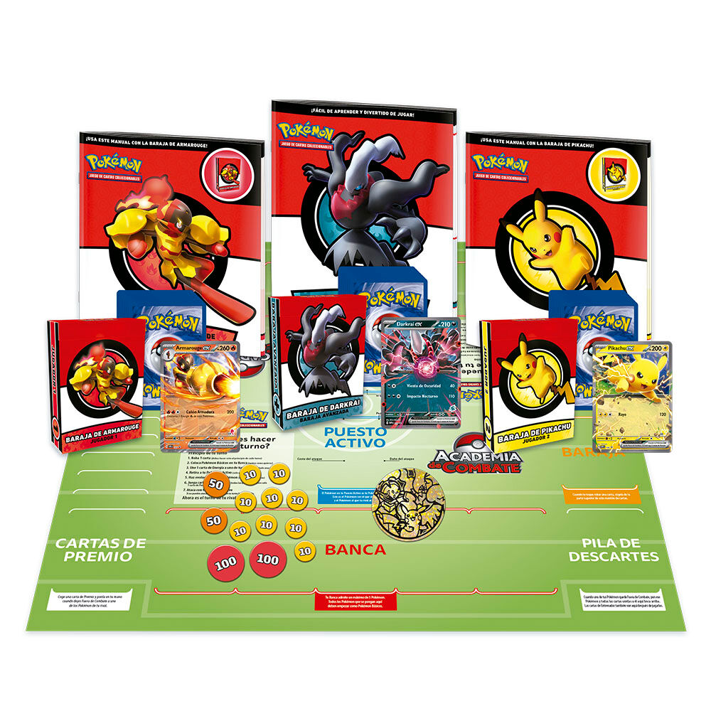 Imagen 4 - Juego Cartas Coleccionables Academia De Combate Academy Pokemon Español