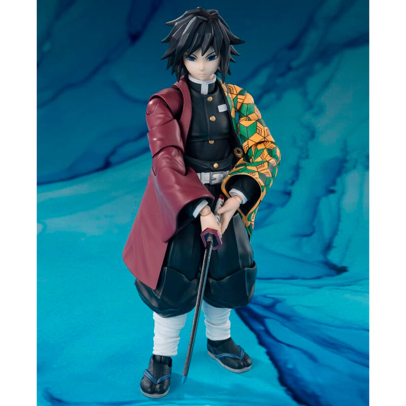 Imagen 4 - Figura S.h. Figuarts Giyu Tomioka Demon Slayer: Kimetsu No Yaiba 15Cm