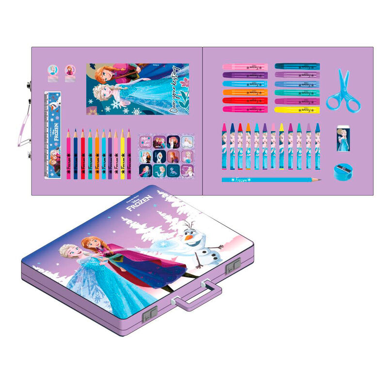 Imagen 1 - Maletin Papeleria Coloreable Frozen Disney