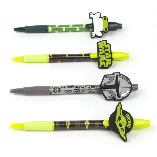 Imagen de Blister 4 Boligrafos Mandalorian Star Wars parte de nuestra colección en Espadas y más, sitio oficial.