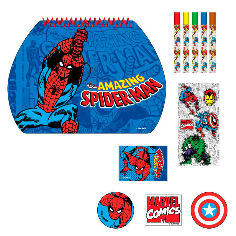 Imagen 2 - Maletin Papeleria Coloreable Marvel