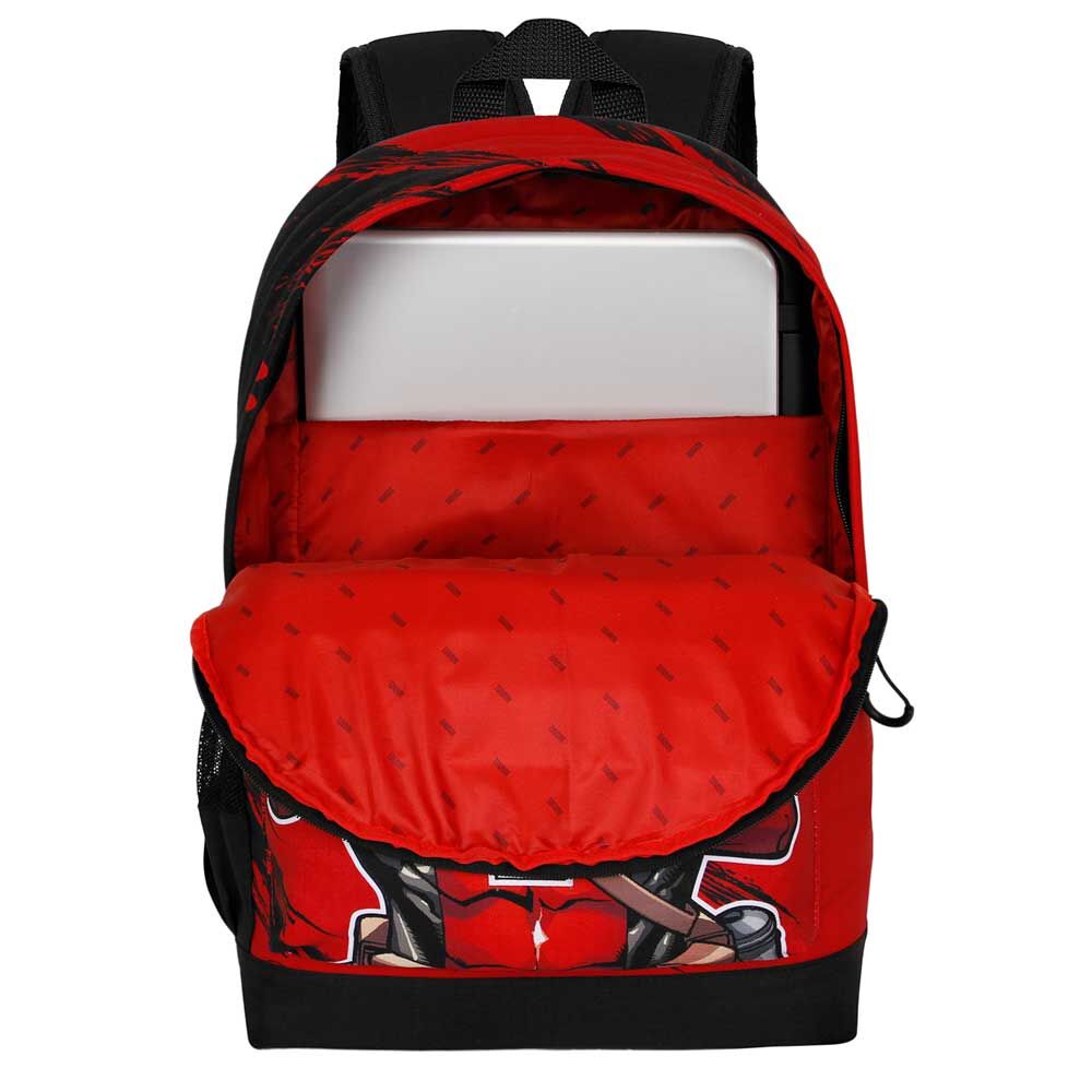 Imagen 3 - Mochila Plus Bad Deadpool Marvel 43Cm Adaptable