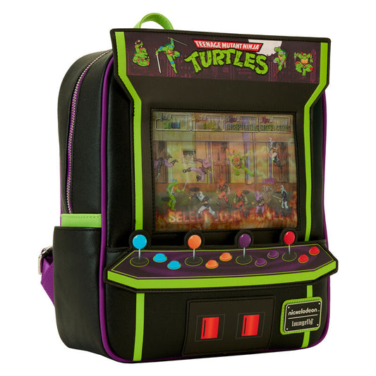 Imagen 2 - Mochila Vintage Arcade 40Th Anniversary Tortugas Ninja Loungefly