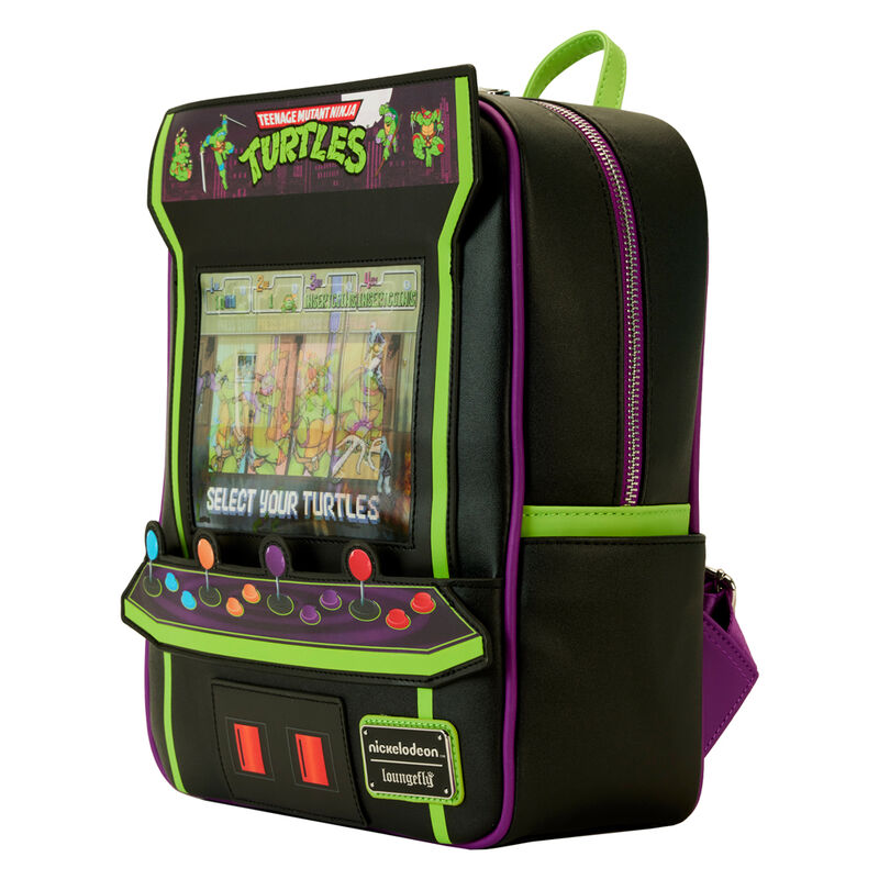 Imagen 3 - Mochila Vintage Arcade 40Th Anniversary Tortugas Ninja Loungefly