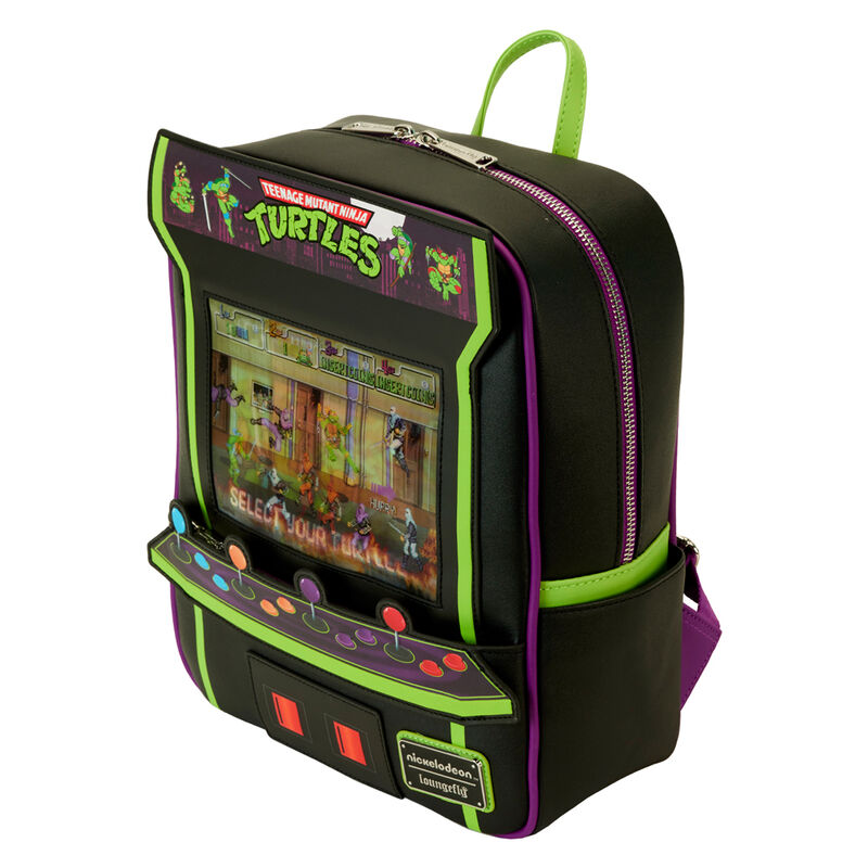 Imagen 4 - Mochila Vintage Arcade 40Th Anniversary Tortugas Ninja Loungefly