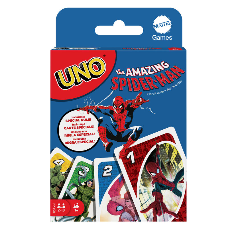Imagen 1 - Juego Cartas Uno Spiderman Marvel