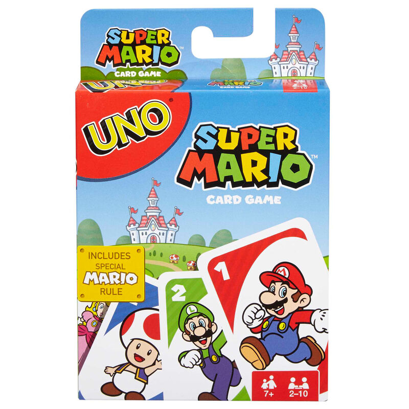Imagen de Juego Cartas Uno Super Mario Bros parte de nuestra colección en Espadas y más, sitio oficial.