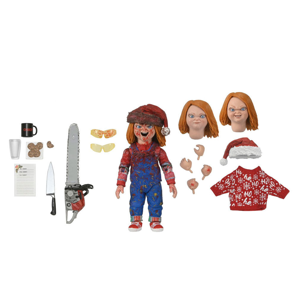 Imagen 1 - Figura Ultimate Chucky Holiday Chucky 18Cm