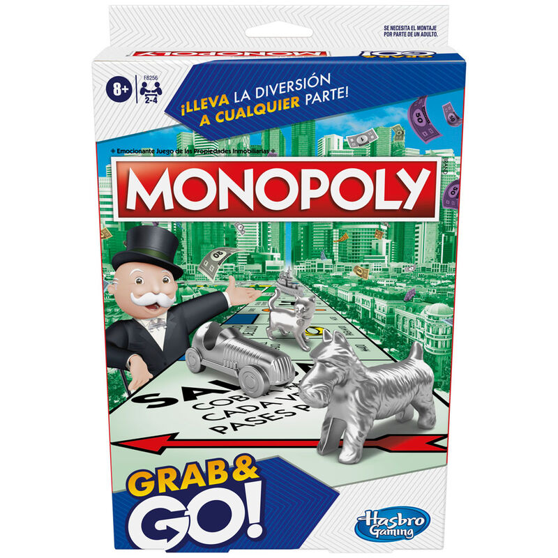 Imagen 1 - Juego Mesa Monopoly Grab & Go! Español