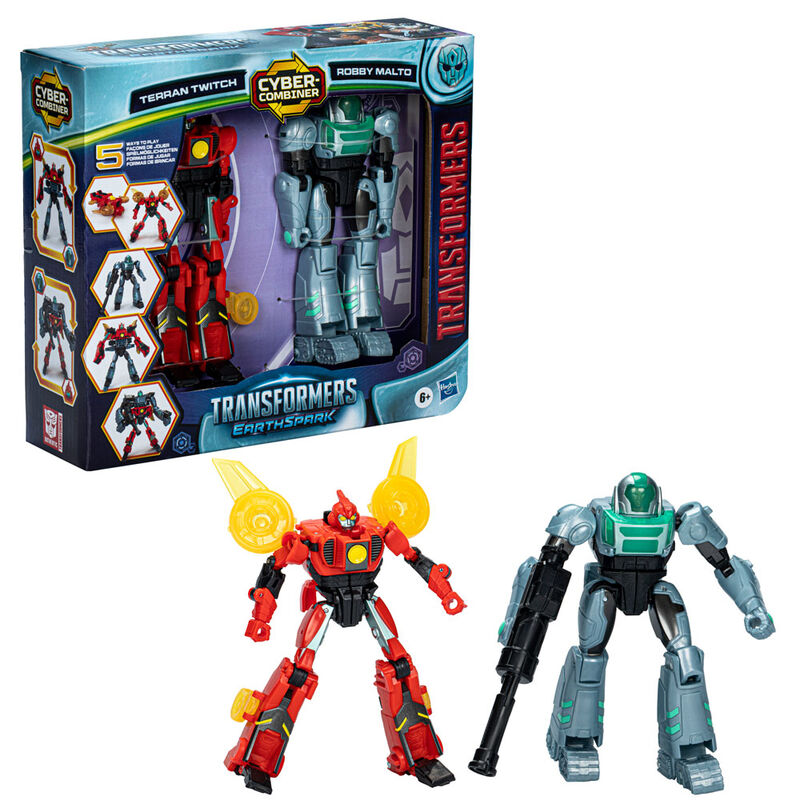 Imagen 1 - Figura Terran Twitch & Robby Malto Earthspark Transformers 12Cm