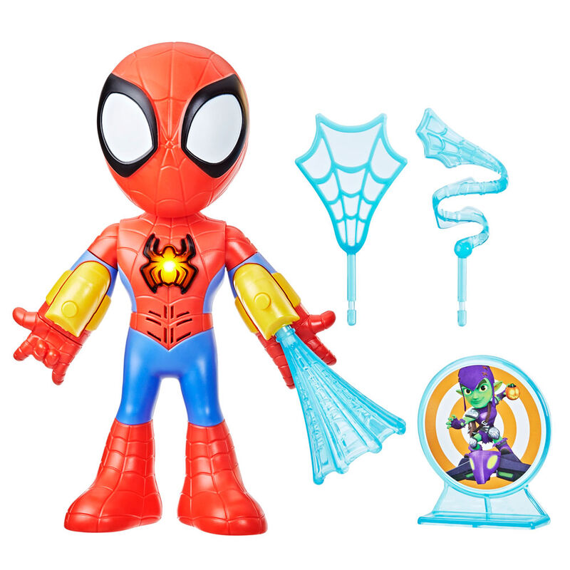Imagen 2 - Figura Spidey Traje Electronico Spidey Amazing Friends Marvel 25Cm