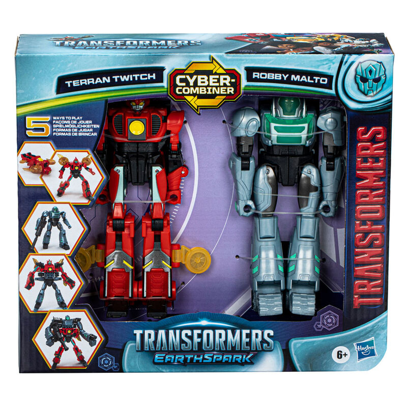 Imagen 3 - Figura Terran Twitch & Robby Malto Earthspark Transformers 12Cm