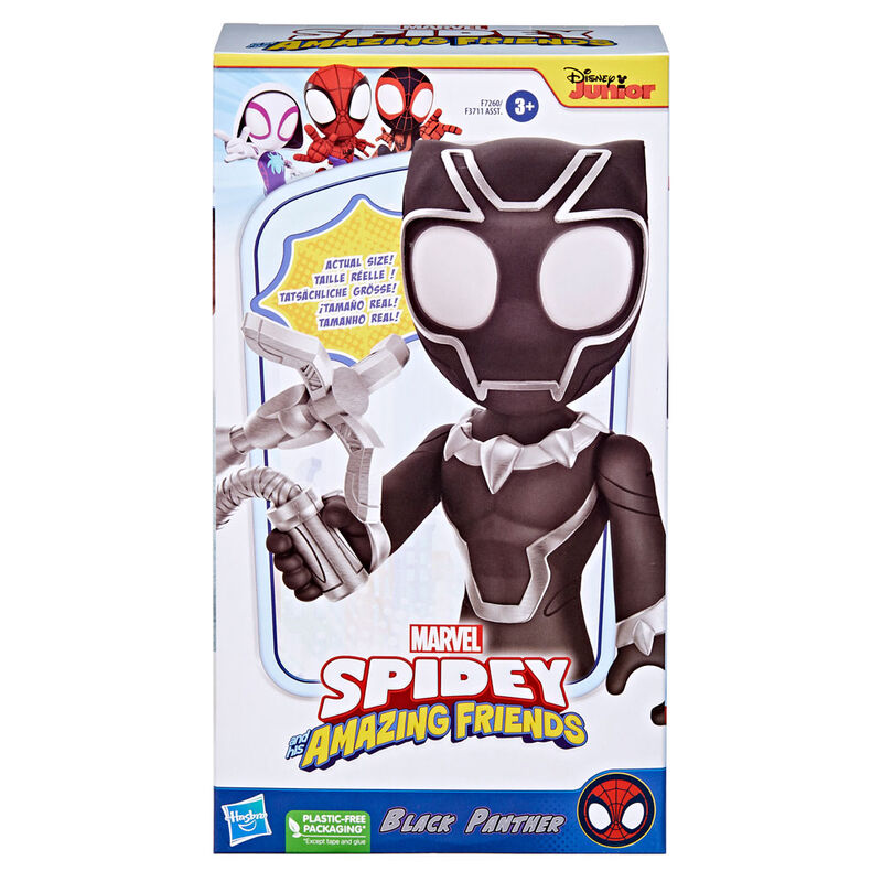 Imagen 3 - Figura Black Panther Spidey Amazing Friends Marvel 22Cm