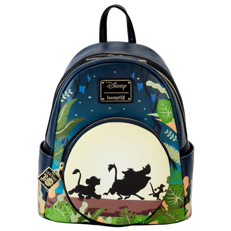 Imagen 1 - Mochila 30Th Anniversary Hakuna Matata Rey Leon Disney Loungefly 26Cm