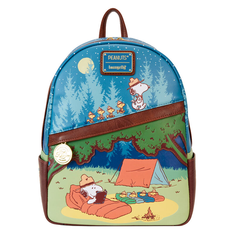 Imagen 1 - Mochila 50Th Anniversary Snoopy Loungefly 26Cm