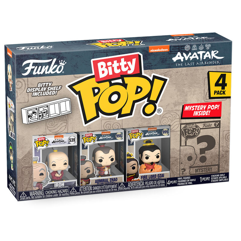 Imagen 2 - Blister 4 Figuras Bitty Pop Avatar The Last Airbender Iroh