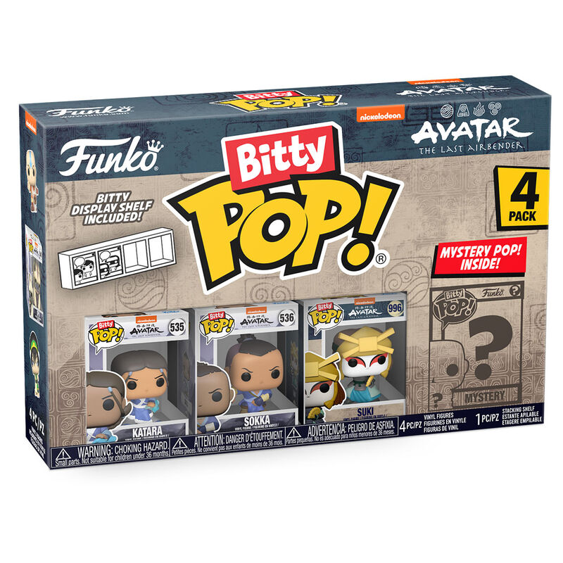 Imagen 2 - Blister 4 Figuras Bitty Pop Avatar The Last Airbender Katara