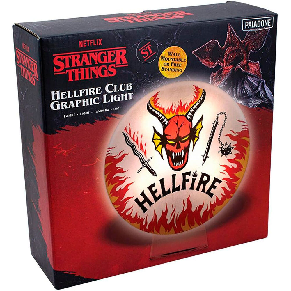 Imagen de Lampara Hellfire Club Stranger Thing parte de nuestra colección en Espadas y más, sitio oficial.