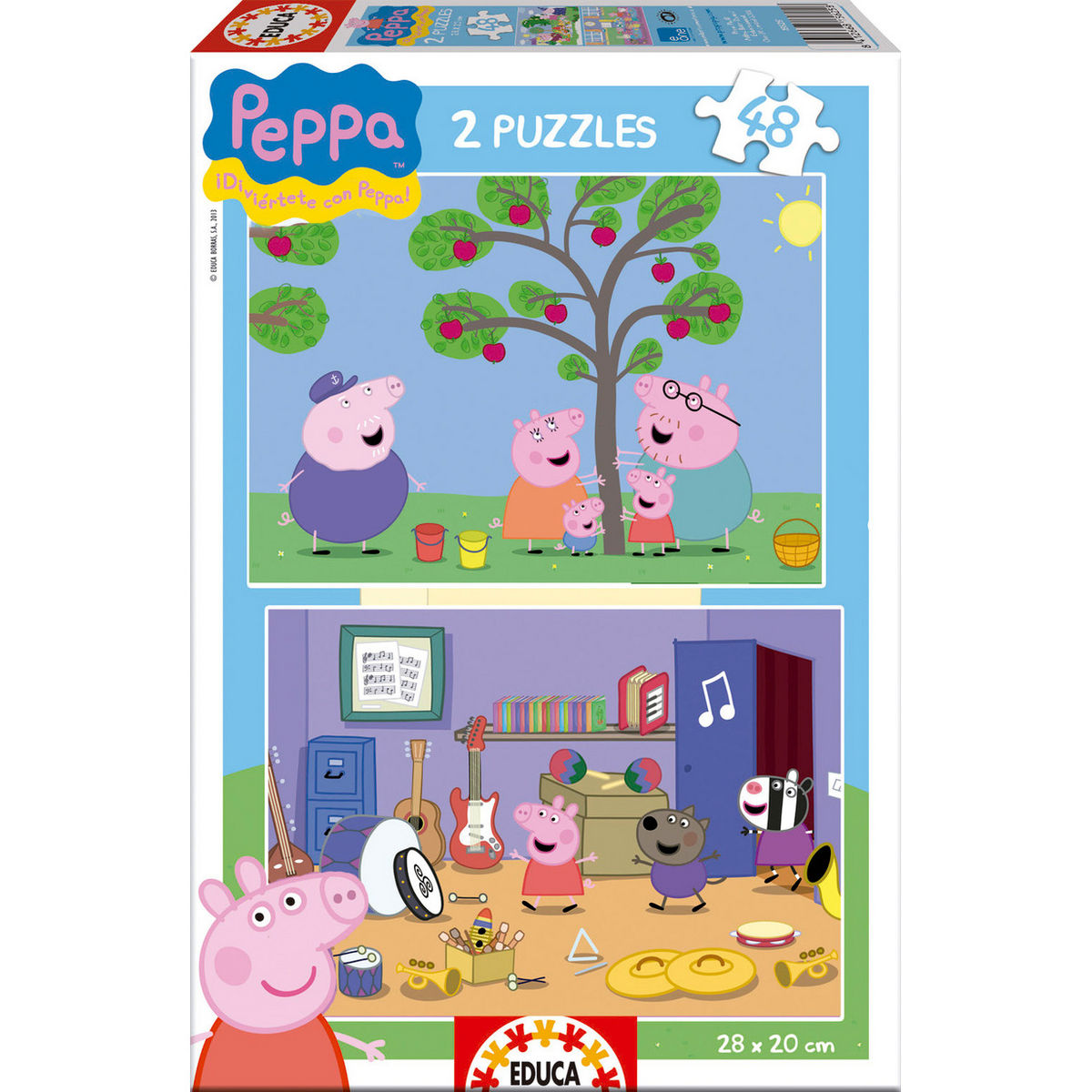 Imagen de Puzzle Peppa Pig 2X48pzs parte de nuestra colección en Espadas y más, sitio oficial.