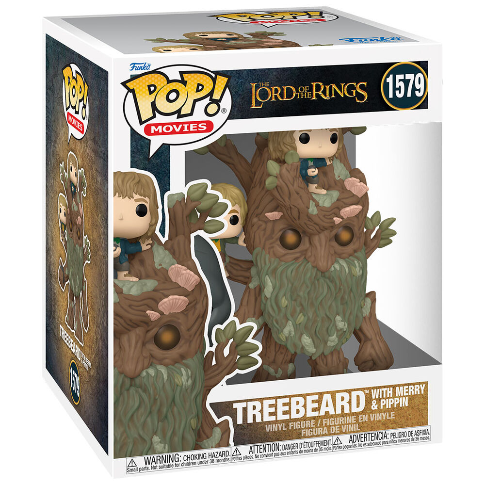 Imagen 1 - Figura Pop Super El Señor De Los Anillos Treebeard With Merry & Pippin