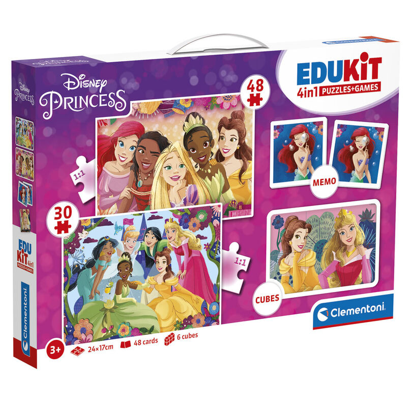 Imagen 1 - Edukit 4 En 1 Princesas Disney