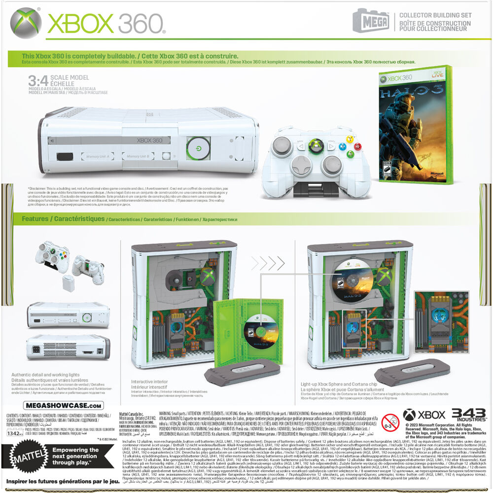 Imagen de Mega Construx Xbox 360 parte de nuestra colección en Espadas y más, sitio oficial.