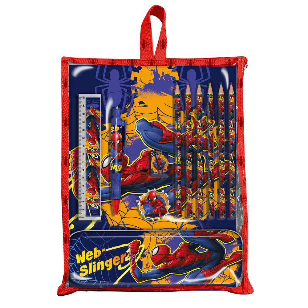 Imagen 1 - Set Papeleria En Bolsa Spiderman Marvel