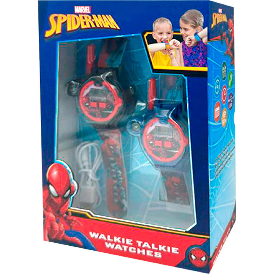 Imagen de Reloj Walkie Talkie Spiderman Marvel parte de nuestra colección en Espadas y más, sitio oficial.