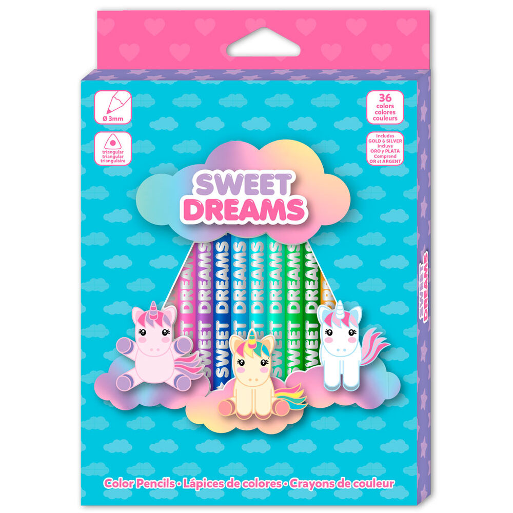 Imagen 1 - Set Lapices De Colores Sweet Dreams 36Pzs