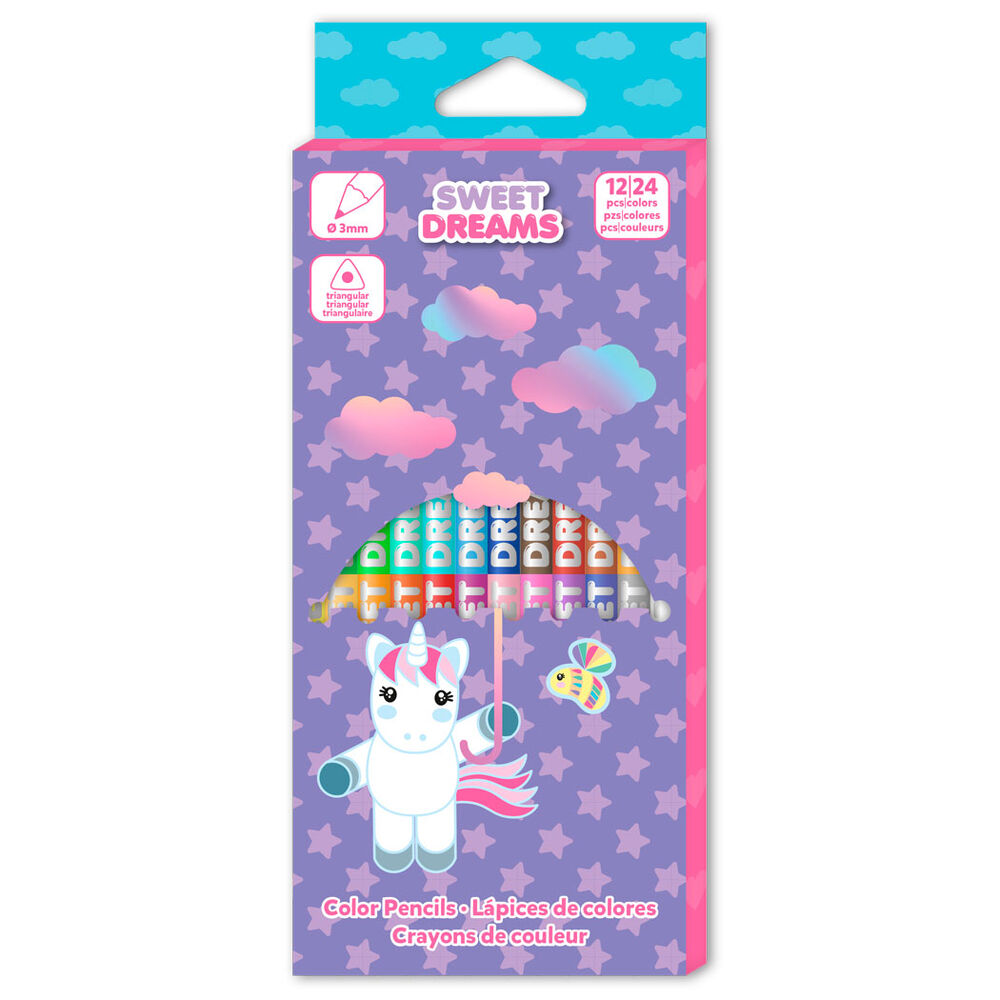 Imagen 2 - Set Lapices De Colores Sweet Dreams 12/24Pzs