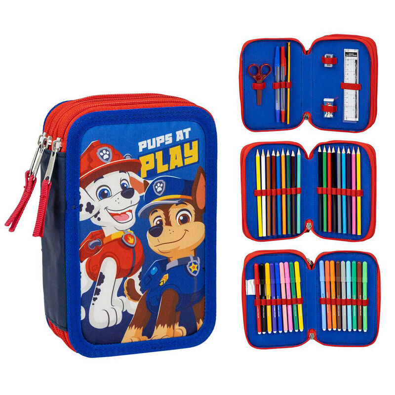 Imagen 1 - Plumier La Patrulla Canina Paw Patrol Triple